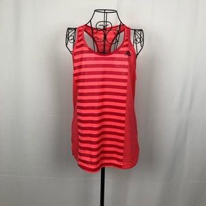 Adidas racer back striped running singlet M